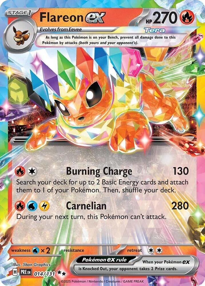 Flareon ex (014/131) [Scarlet & Violet: Prismatic Evolutions] | Exor Games Summserside