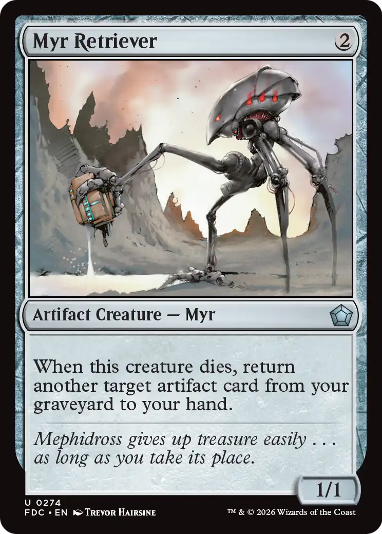 Myr Retriever [Foundations Commander] | Exor Games Summserside