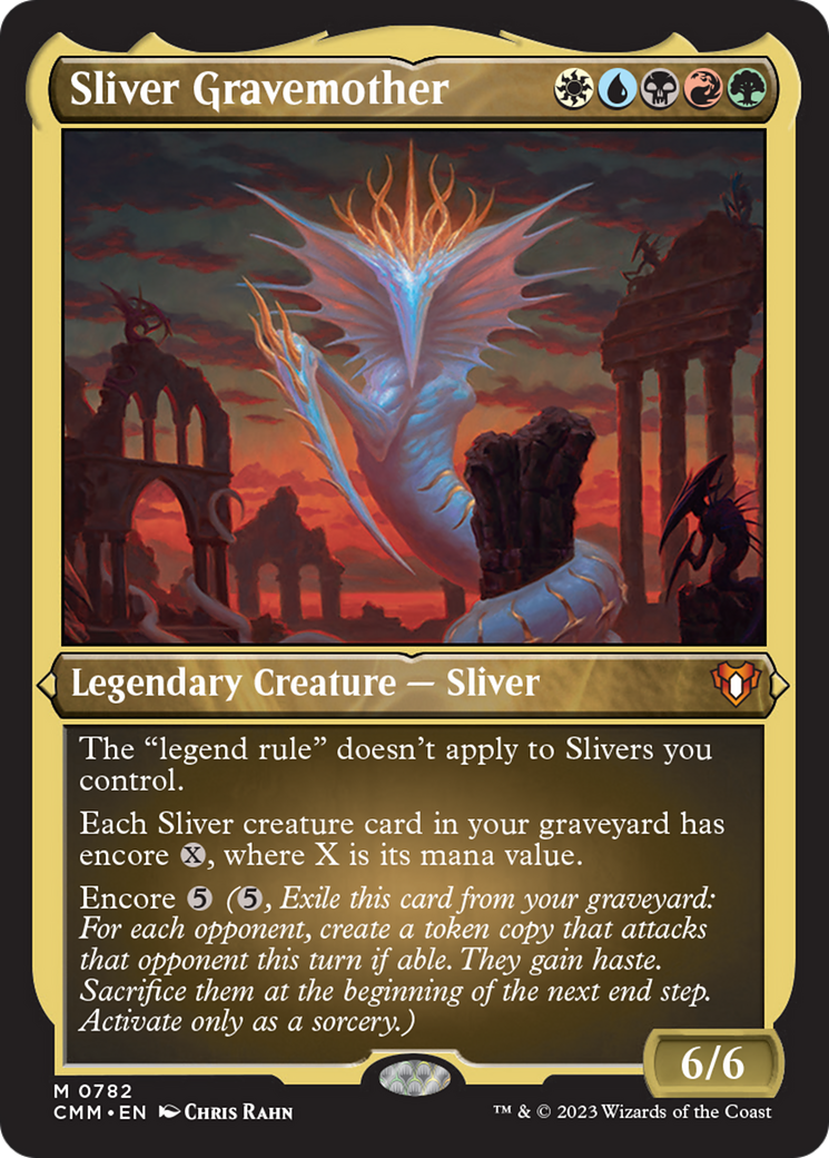 Sliver Gravemother (Display Commander) (Foil Etched) [Commander Masters] | Exor Games Summserside