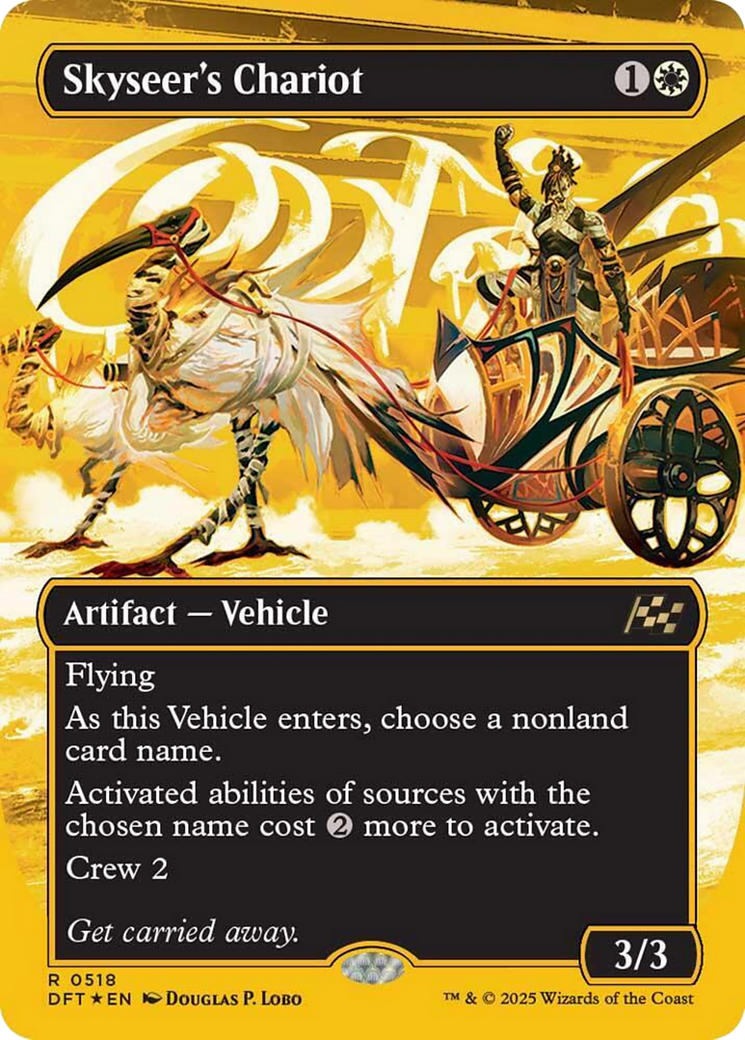 Skyseer's Chariot (Borderless) (First-Place Foil) [Aetherdrift] | Exor Games Summserside