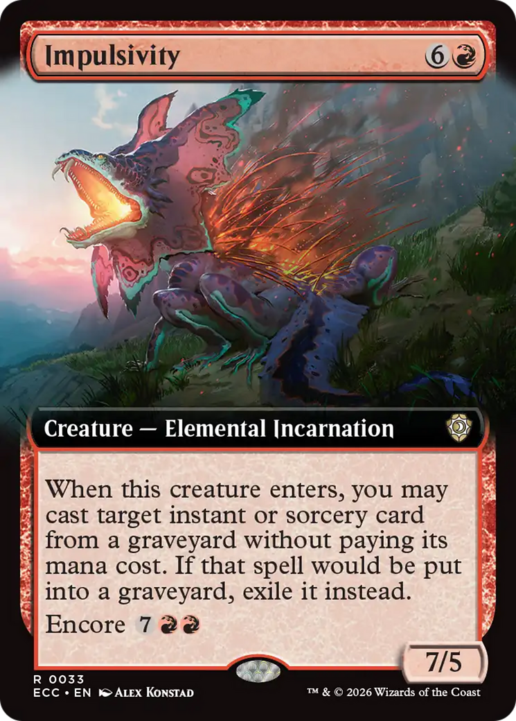 Impulsivity (Extended Art) [Lorwyn Eclipsed Commander] | Exor Games Summserside