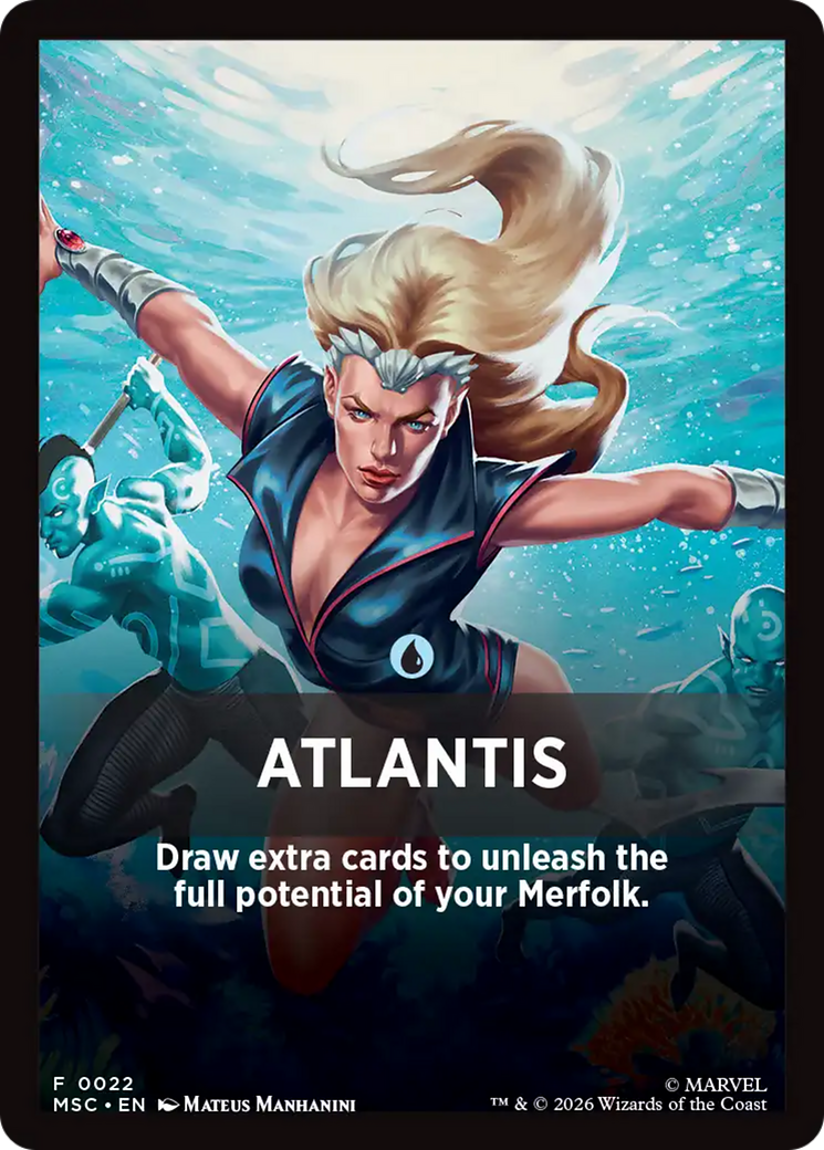 Atlantis Theme Card [Marvel Super Heroes Commander] | Exor Games Summserside