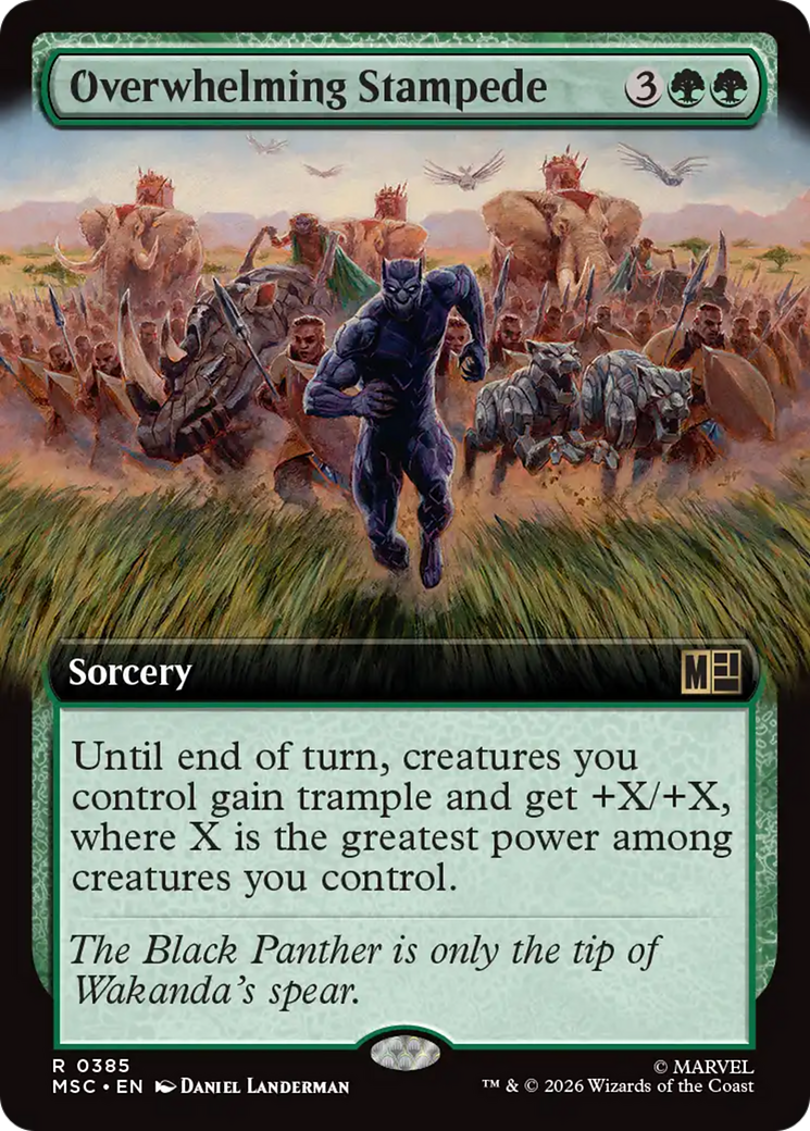 Overwhelming Stampede (Extended Art) [Marvel Super Heroes Commander] | Exor Games Summserside