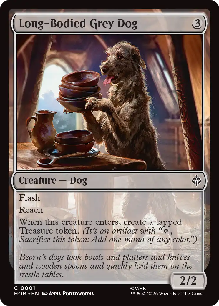 Long-Bodied Grey Dog [The Hobbit] | Exor Games Summserside