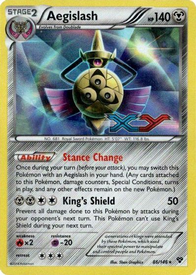 Aegislash (86/146) (Prerelease Promo) [XY: Black Star Promos] | Exor Games Summserside