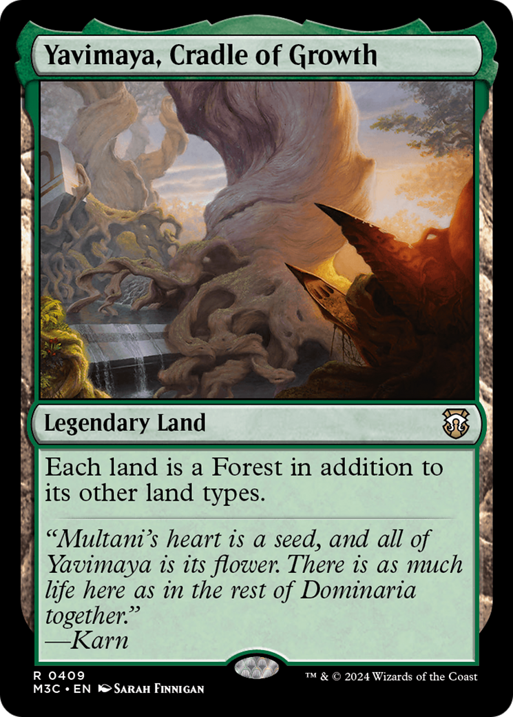 Yavimaya, Cradle of Growth (Ripple Foil) [Modern Horizons 3 Commander] | Exor Games Summserside