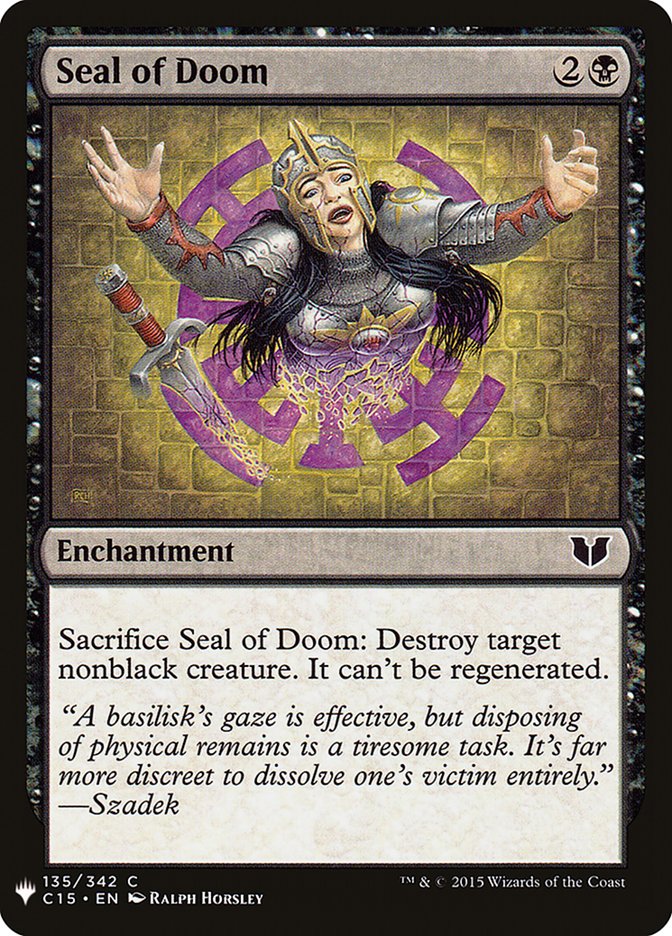 Seal of Doom [Mystery Booster] | Exor Games Summserside