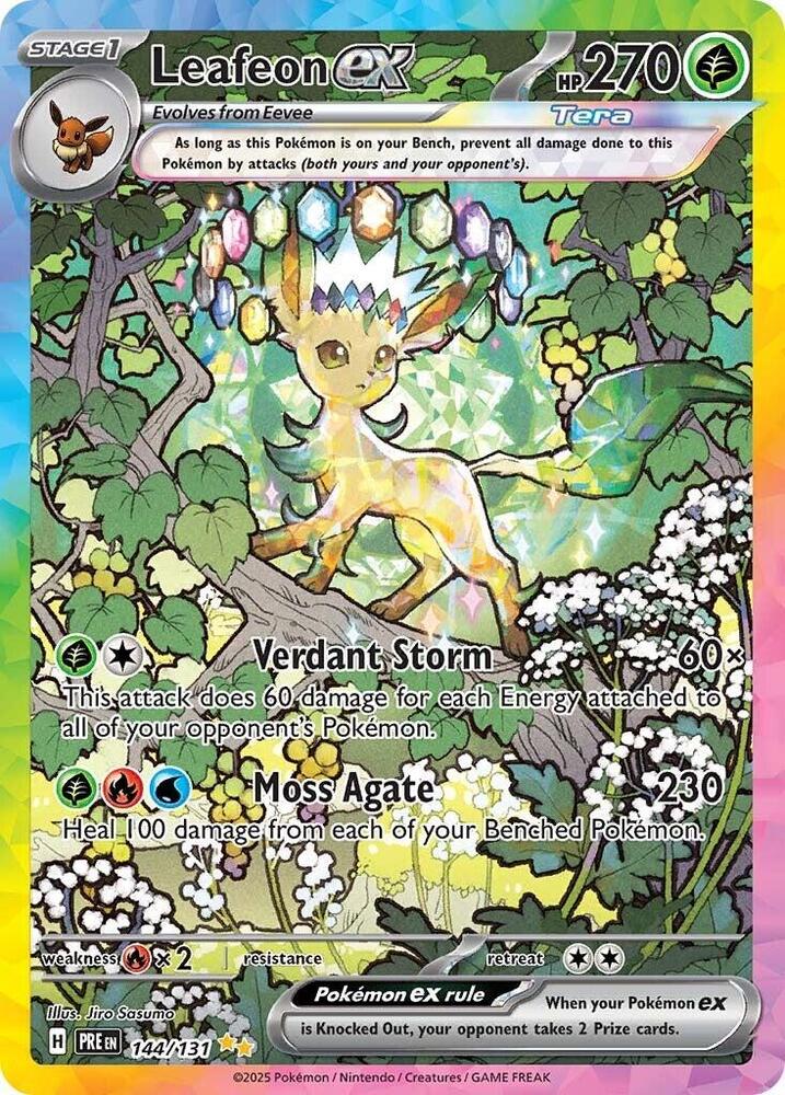 Leafeon ex (144/131) [Scarlet & Violet: Prismatic Evolutions] | Exor Games Summserside