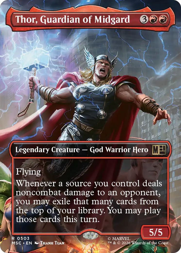 Thor, Guardian of Midgard (Borderless) [Marvel Super Heroes Commander] | Exor Games Summserside