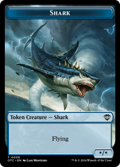 Ape // Shark Double-Sided Token [Outlaws of Thunder Junction Commander Tokens] | Exor Games Summserside