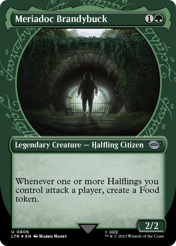 Meriadoc Brandybuck (Showcase) (Surge Foil) [The Lord of the Rings: Tales of Middle-Earth] | Exor Games Summserside