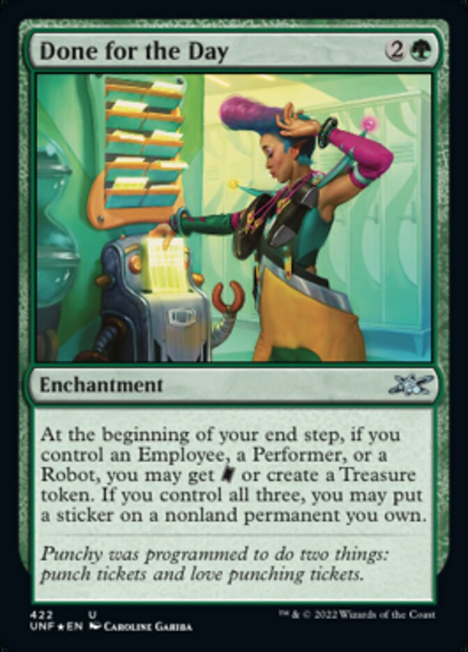 Done for the Day (Galaxy Foil) [Unfinity] | Exor Games Summserside