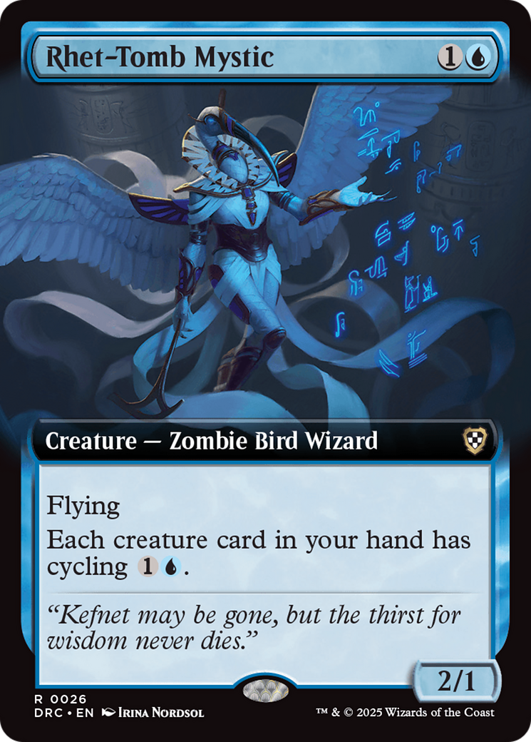 Rhet-Tomb Mystic (Extended Art) [Aetherdrift Commander] | Exor Games Summserside