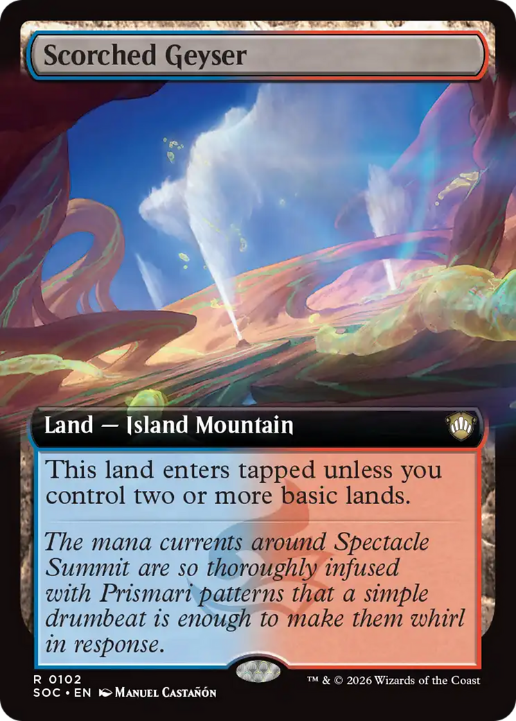 Scorched Geyser (Extended Art) [Secrets of Strixhaven Commander] | Exor Games Summserside