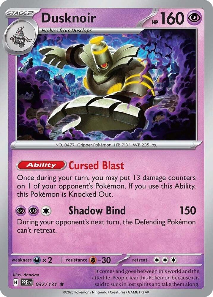 Dusknoir (037/131) [Scarlet & Violet: Prismatic Evolutions] | Exor Games Summserside