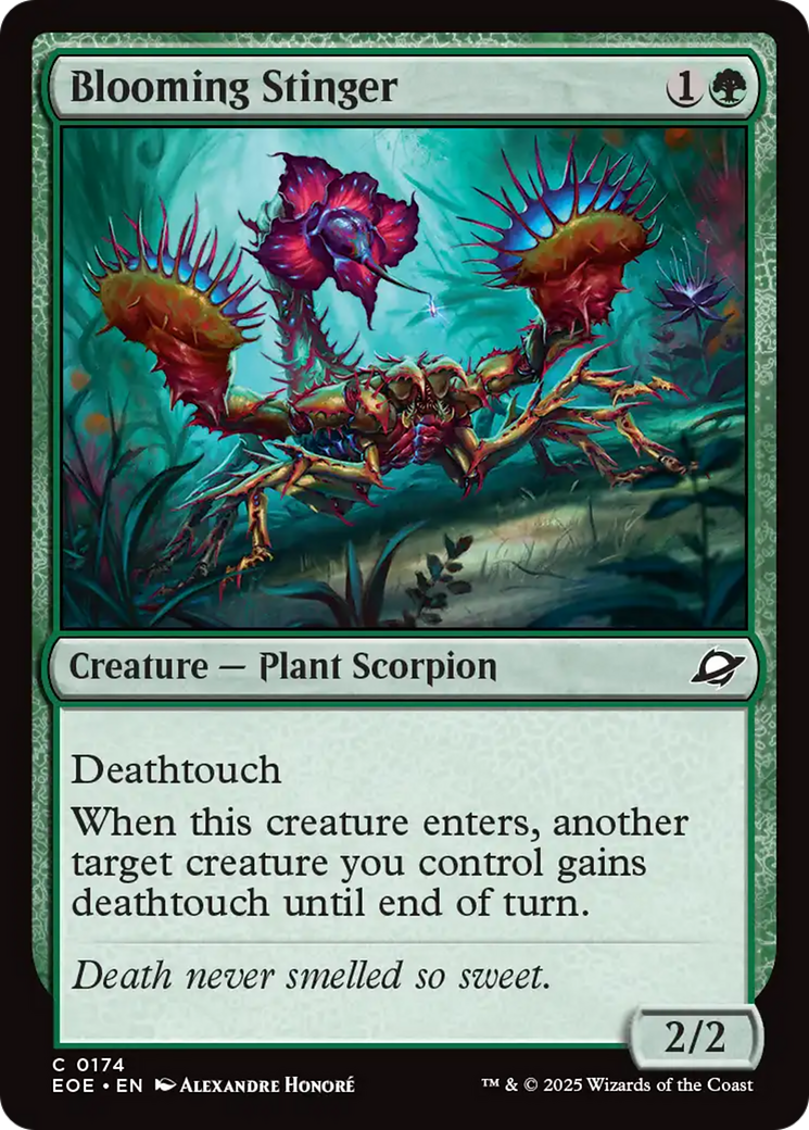 Blooming Stinger [Edge of Eternities] | Exor Games Summserside