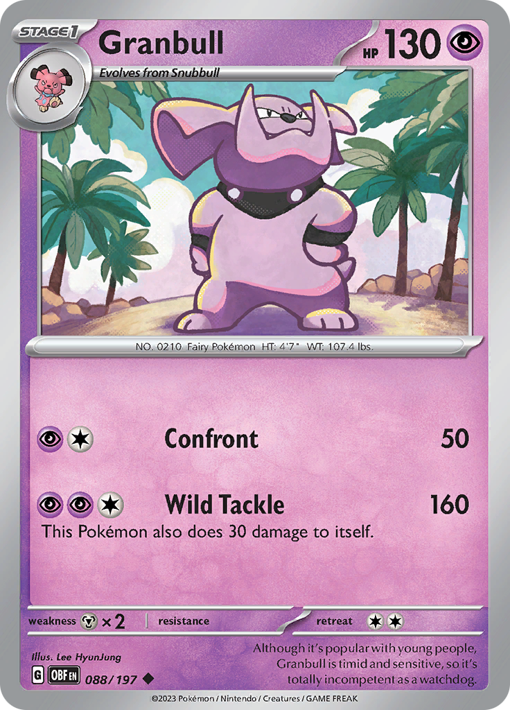 Granbull (088/197) [Scarlet & Violet: Obsidian Flames] | Exor Games Summserside