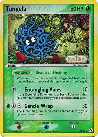 Tangela (44/92) (Stamped) [EX: Legend Maker] | Exor Games Summserside