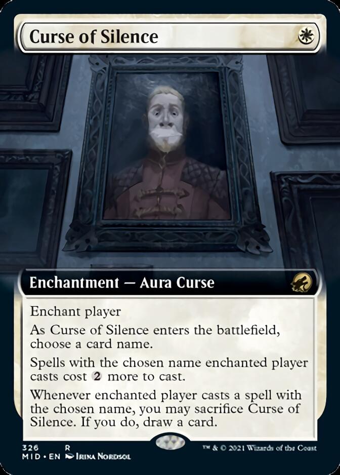 Curse of Silence (Extended Art) [Innistrad: Midnight Hunt] | Exor Games Summserside