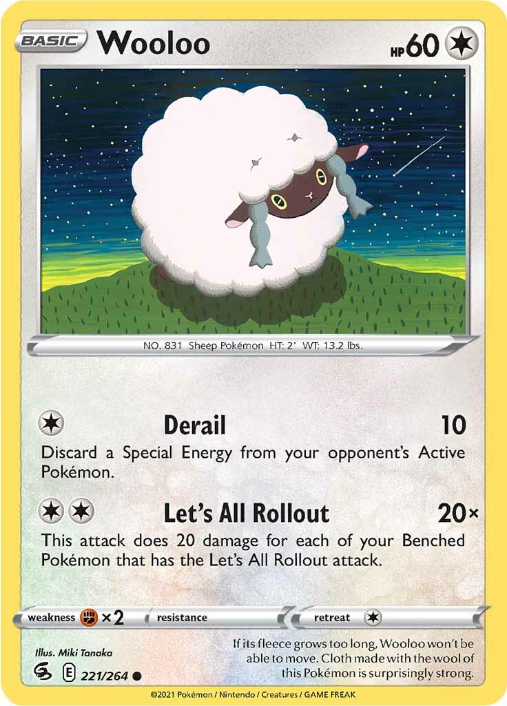 Wooloo (221/264) [Sword & Shield: Fusion Strike] | Exor Games Summserside