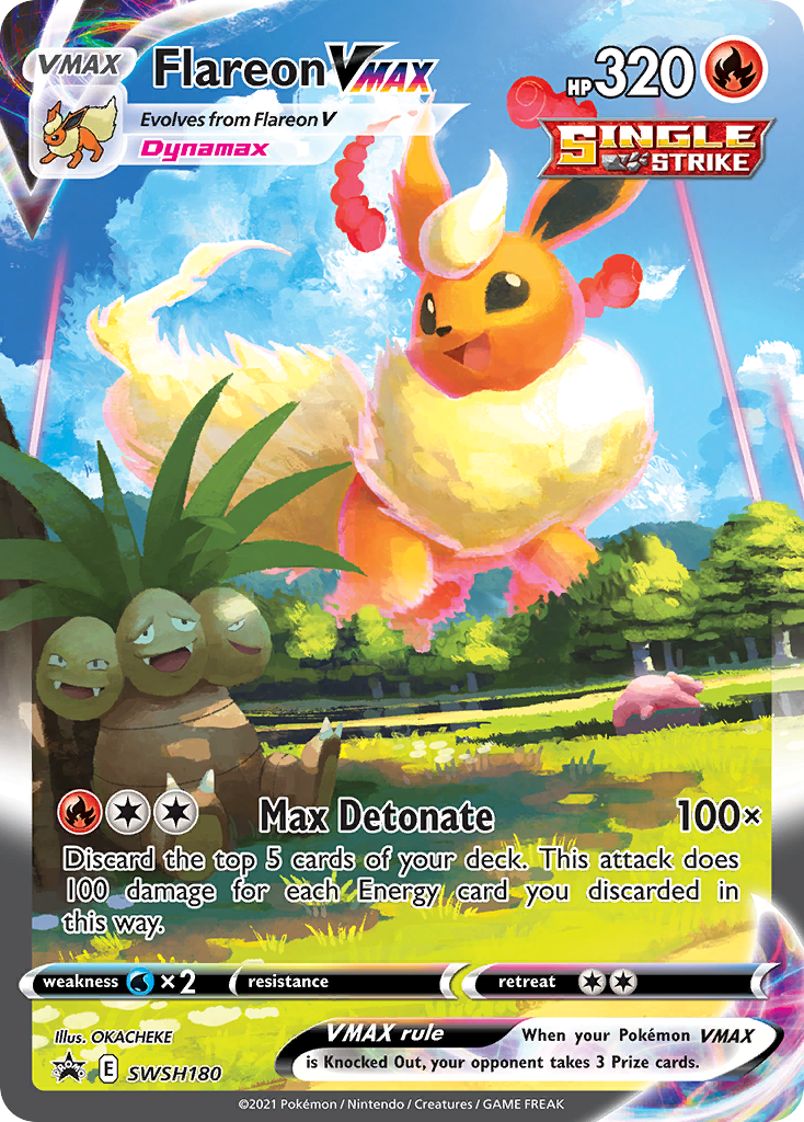 Flareon VMAX (SWSH180) (Jumbo Card) [Sword & Shield: Black Star Promos] | Exor Games Summserside