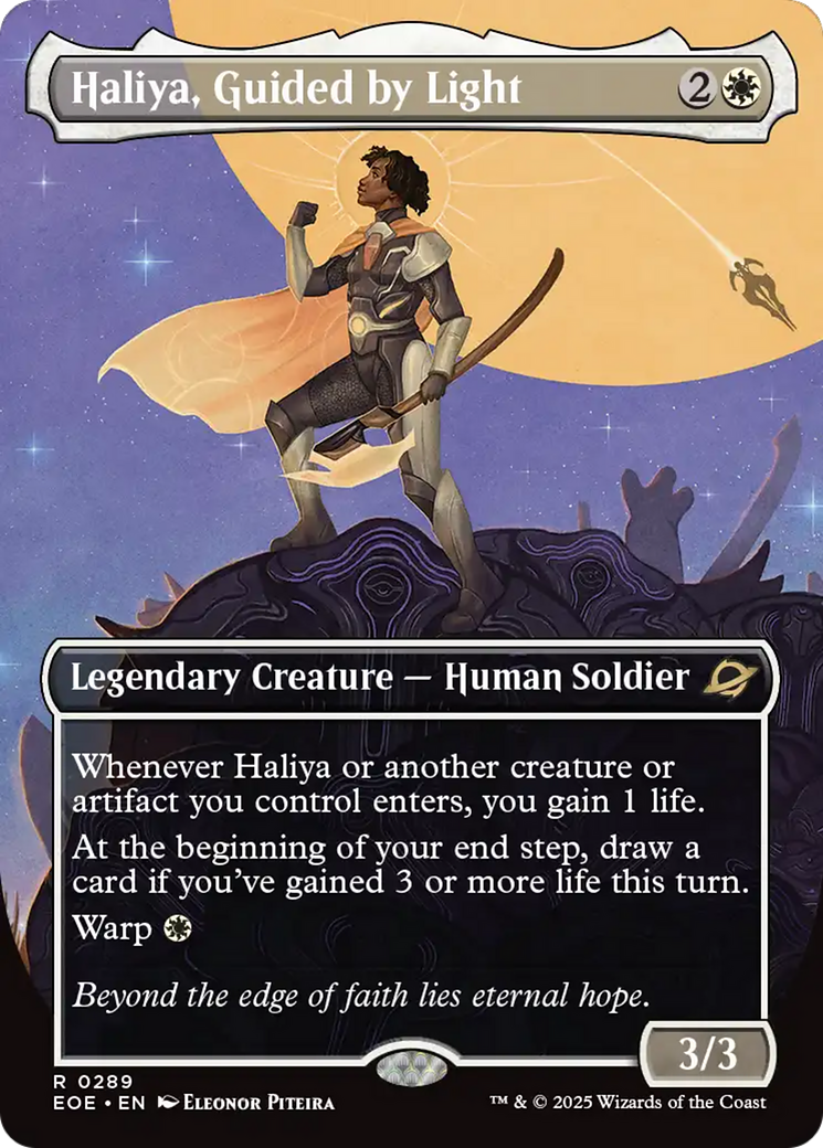 Haliya, Guided by Light (Borderless) [Edge of Eternities] | Exor Games Summserside