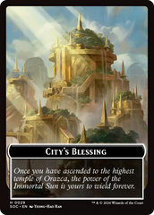 Food // City's Blessing Double-Sided Token [Secrets of Strixhaven Commander Tokens] | Exor Games Summserside