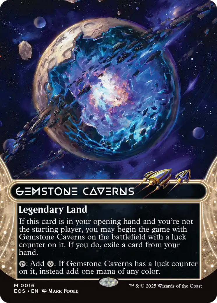 Gemstone Caverns (0016) (Borderless) [Edge of Eternities: Stellar Sights] | Exor Games Summserside