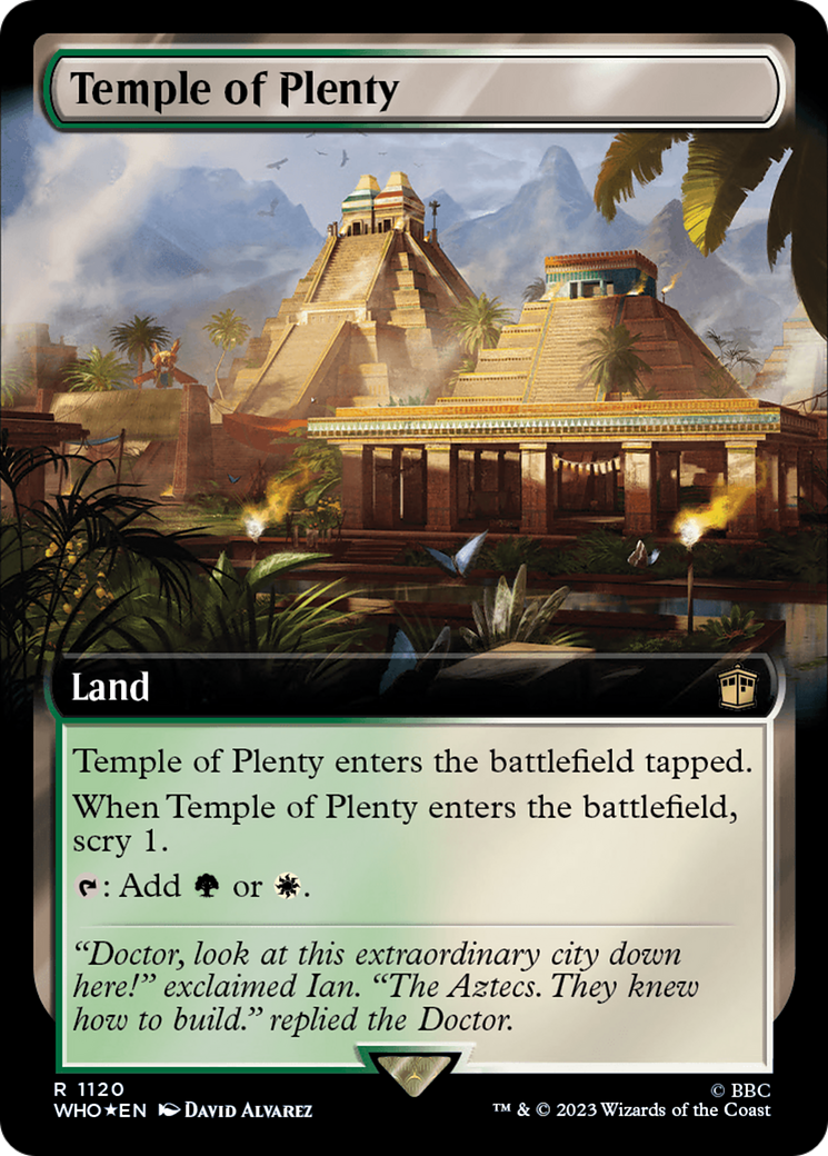 Temple of Plenty (Extended Art) (Surge Foil) [Doctor Who] | Exor Games Summserside