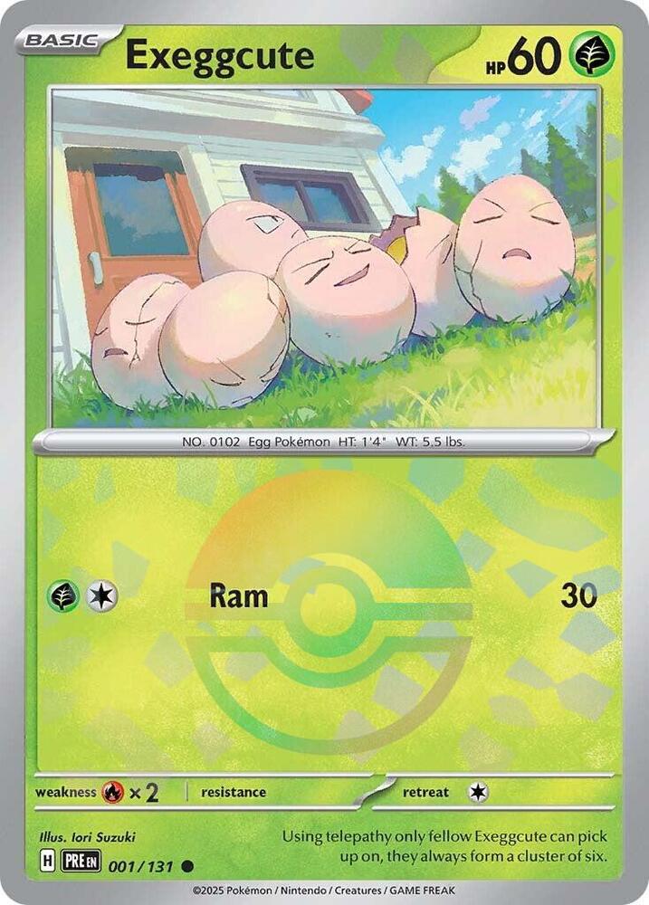 Exeggcute (001/131) (Poke Ball Pattern) [Scarlet & Violet: Prismatic Evolutions] | Exor Games Summserside