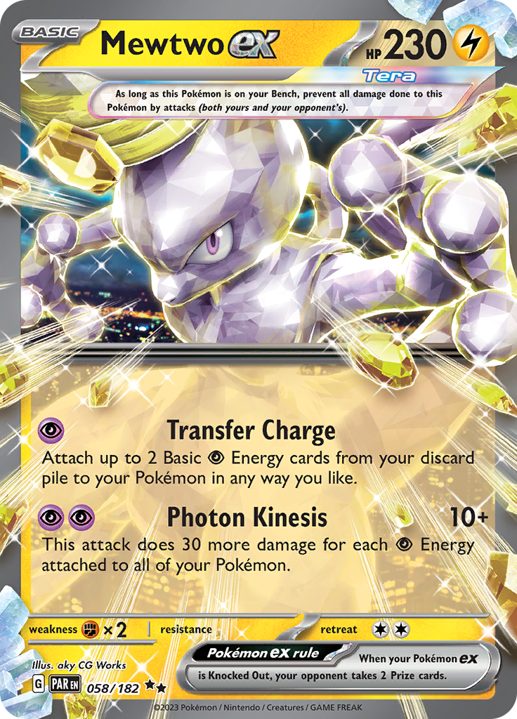 Mewtwo ex (058/182) [Scarlet & Violet: Paradox Rift] | Exor Games Summserside