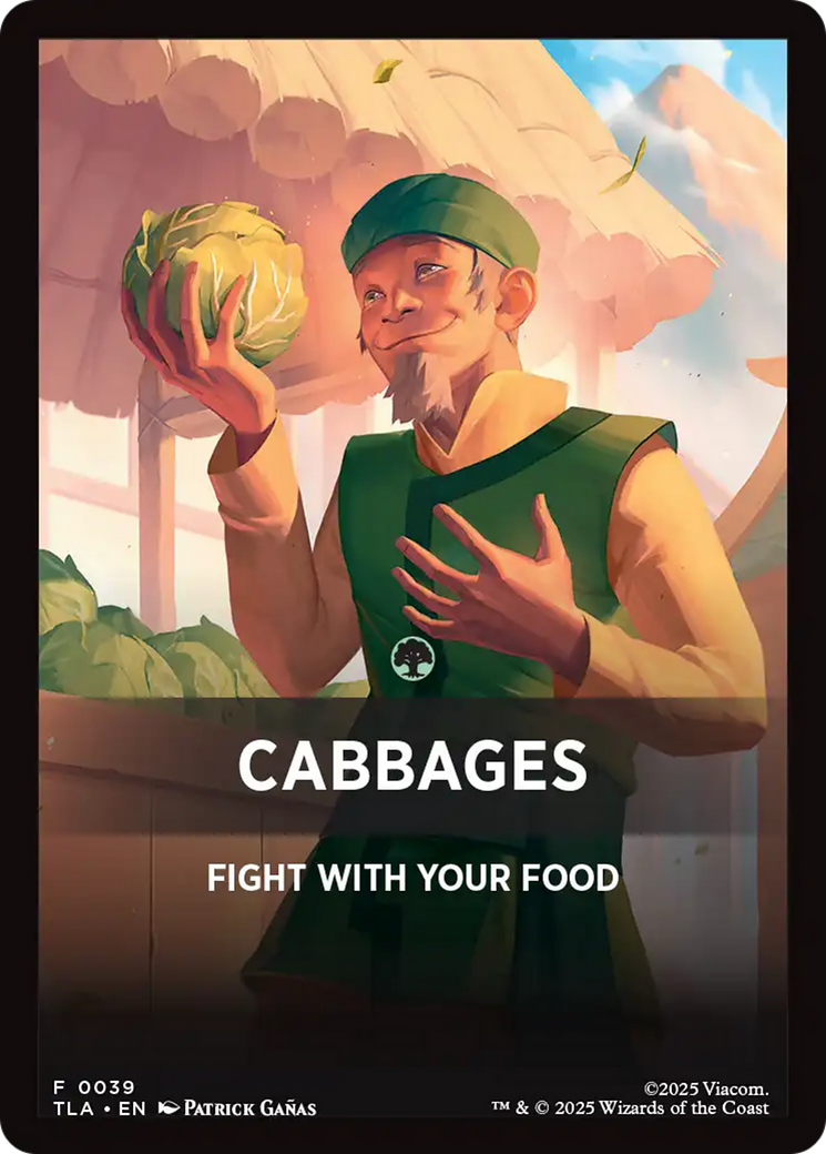 Cabbages Theme Card [Avatar: The Last Airbender Tokens] | Exor Games Summserside