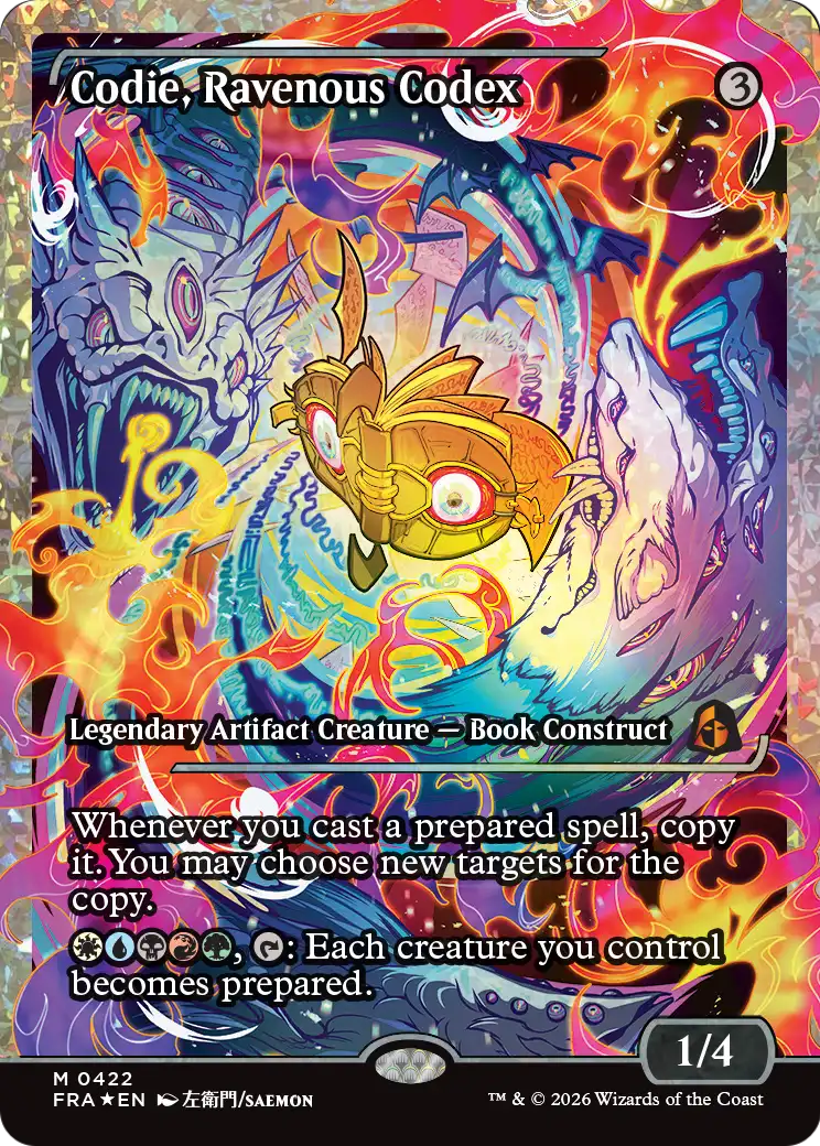 Codie, Ravenous Codex (Showcase) (Fracture Foil) [Reality Fracture] | Exor Games Summserside