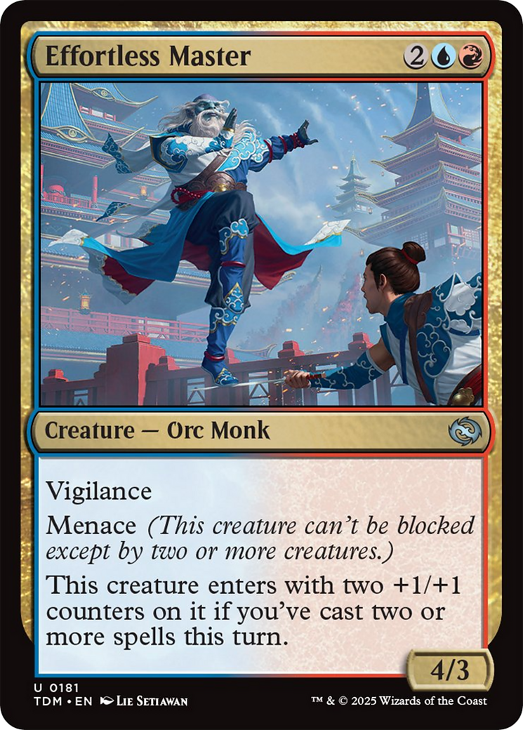 Effortless Master [Tarkir: Dragonstorm] | Exor Games Summserside