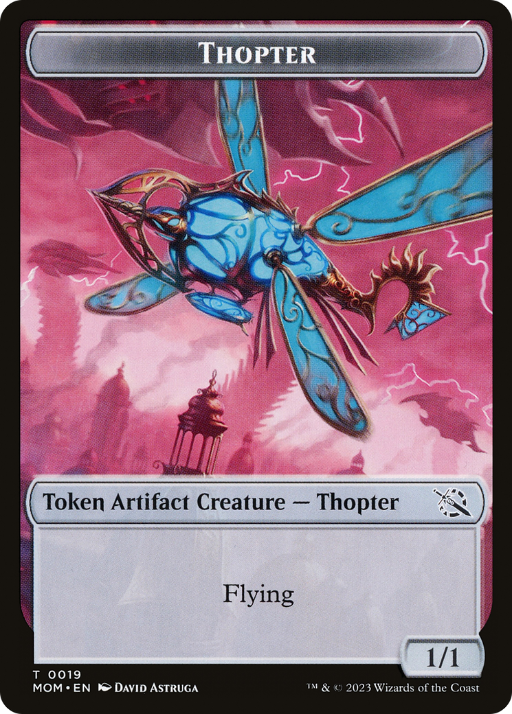 Thopter // Knight (10) Double-Sided Token [March of the Machine Tokens] | Exor Games Summserside