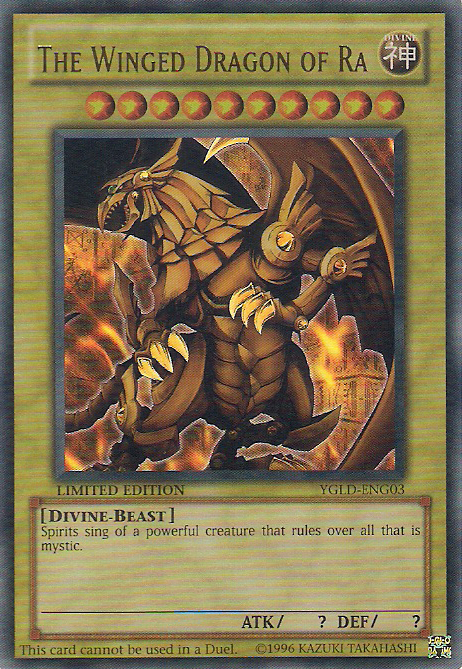 The Winged Dragon of Ra [YGLD-ENG03] Ultra Rare | Exor Games Summserside
