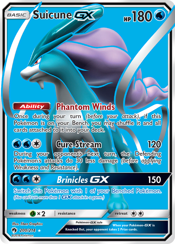 Suicune GX (200/214) [Sun & Moon: Lost Thunder] | Exor Games Summserside