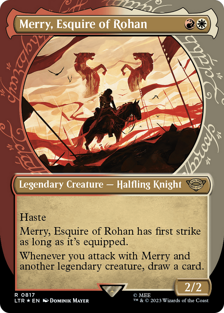 Merry, Esquire of Rohan (Showcase) (Surge Foil) [The Lord of the Rings: Tales of Middle-Earth] | Exor Games Summserside