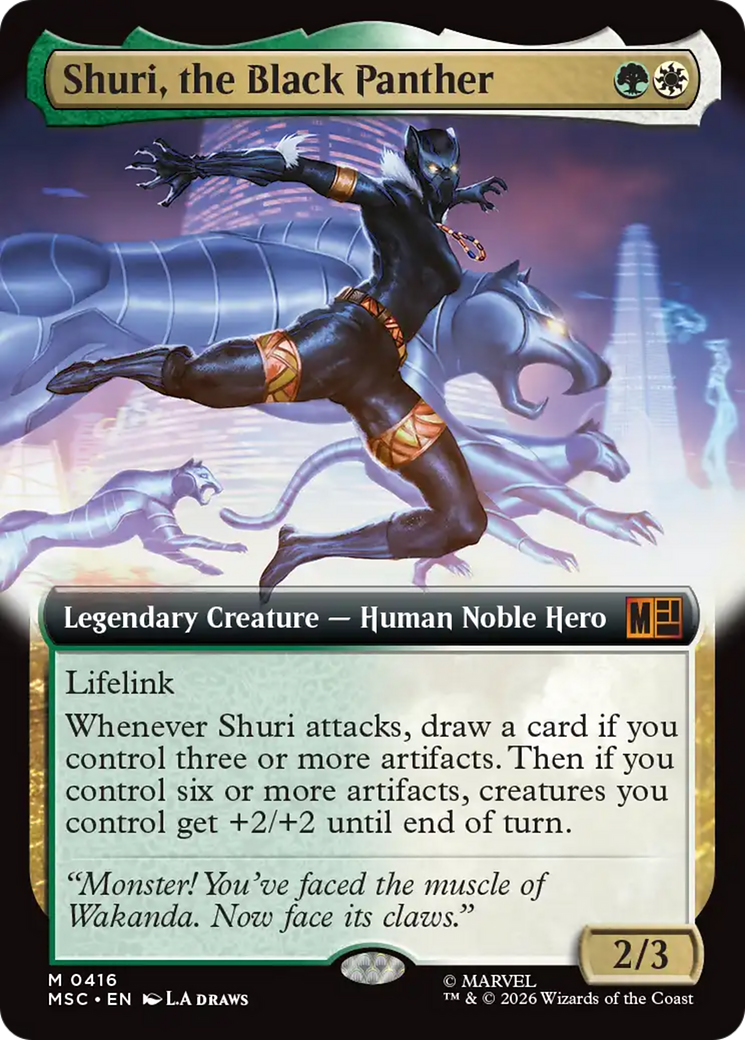 Shuri, the Black Panther (Extended Art) [Marvel Super Heroes Commander] | Exor Games Summserside