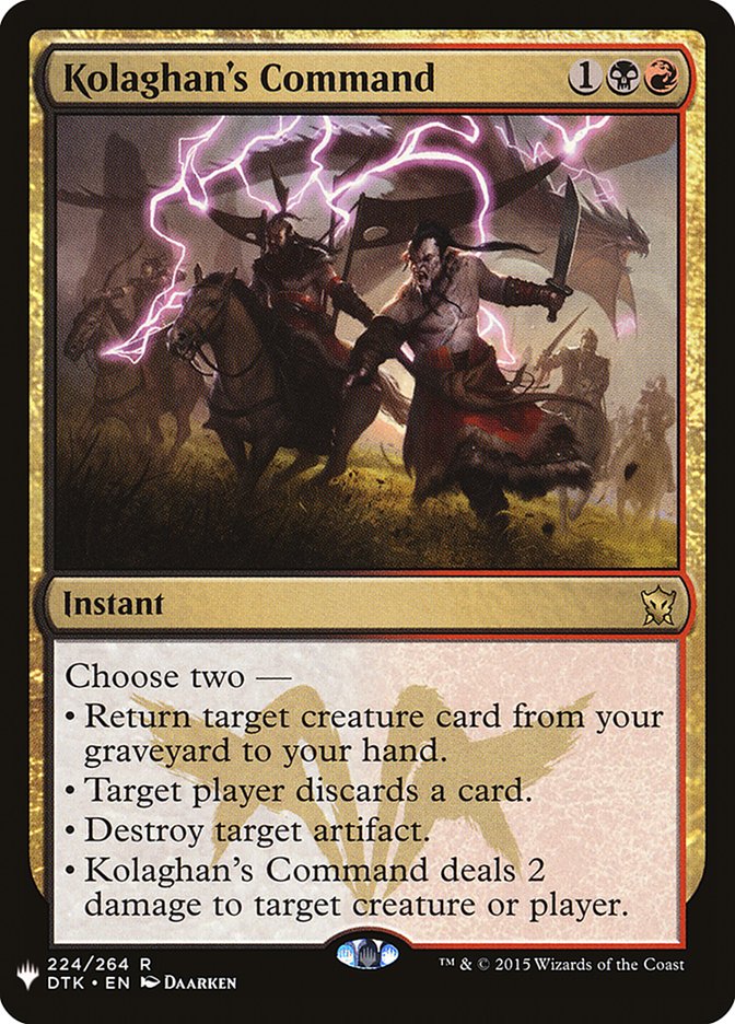 Kolaghan's Command [Mystery Booster] | Exor Games Summserside
