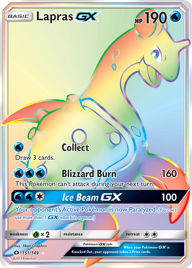Lapras GX (151/149) [Sun & Moon: Base Set] | Exor Games Summserside