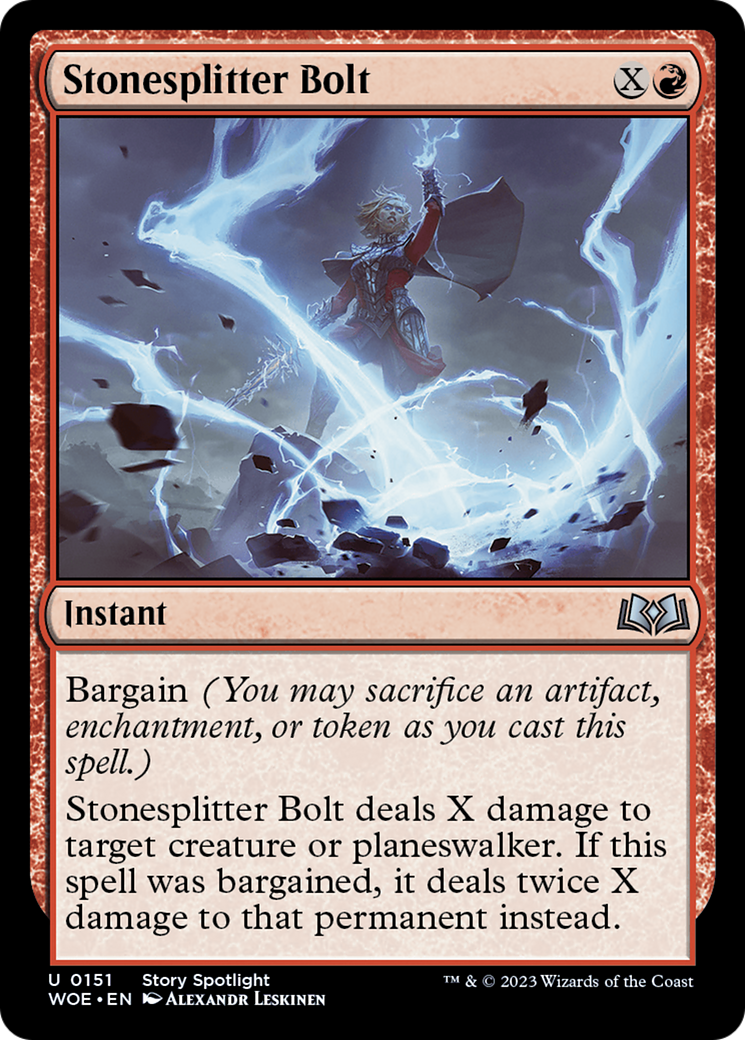 Stonesplitter Bolt [Wilds of Eldraine] | Exor Games Summserside