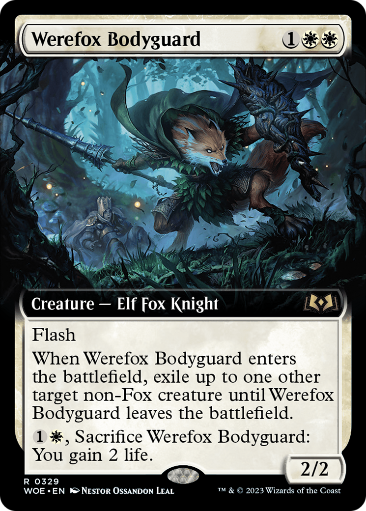 Werefox Bodyguard (Extended Art) [Wilds of Eldraine] | Exor Games Summserside