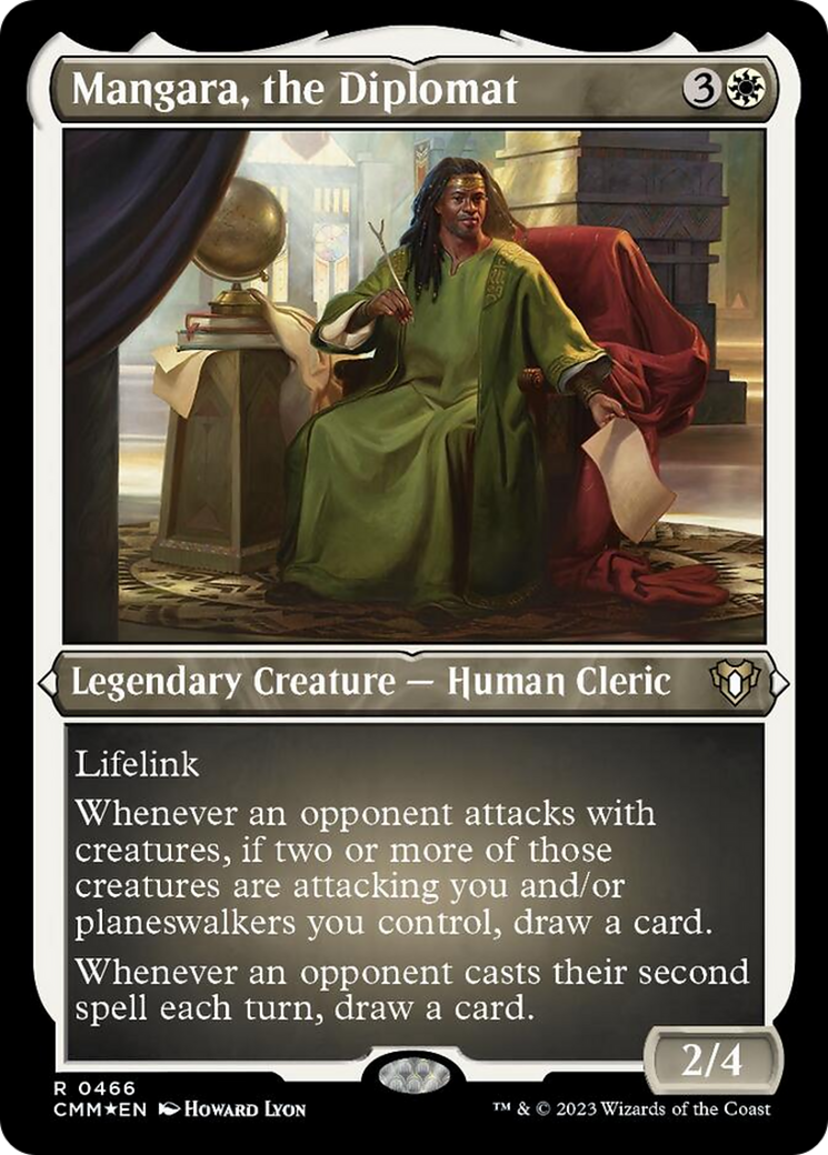 Mangara, the Diplomat (Foil Etched) [Commander Masters] | Exor Games Summserside