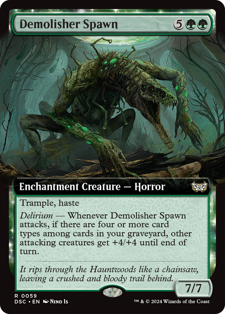 Demolisher Spawn (Extended Art) [Duskmourn: House of Horror Commander] | Exor Games Summserside