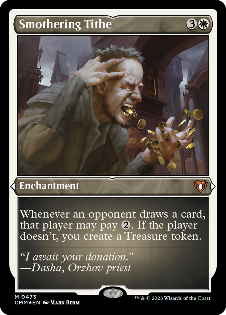 Smothering Tithe (Foil Etched) [Commander Masters] | Exor Games Summserside