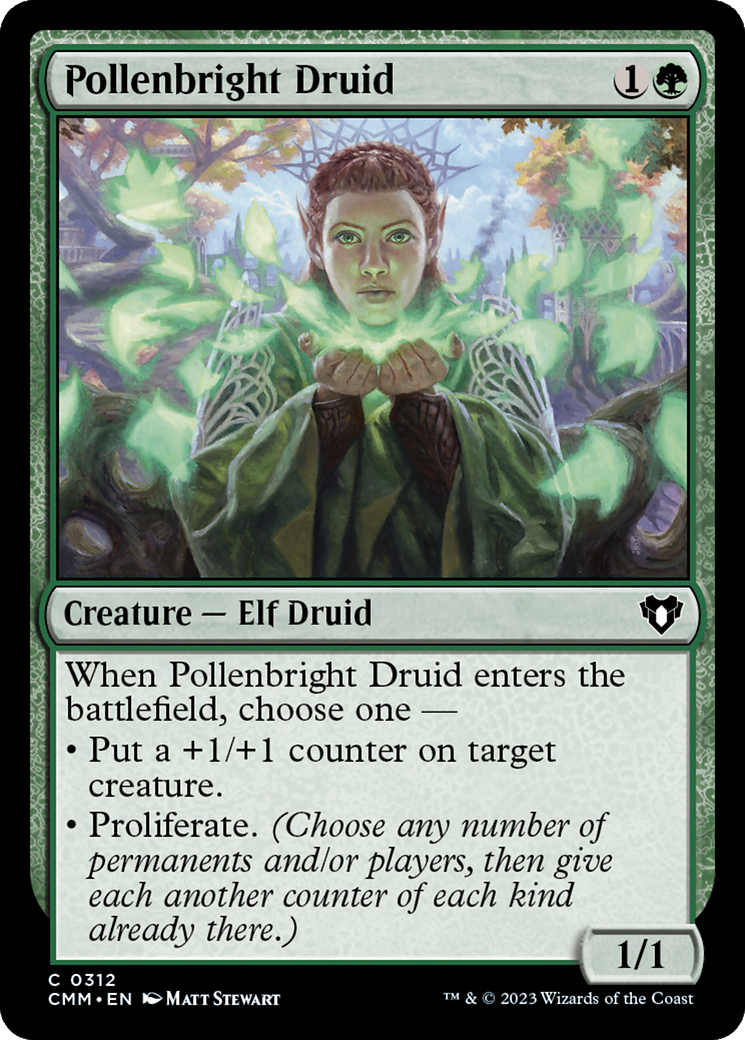 Pollenbright Druid [Commander Masters] | Exor Games Summserside