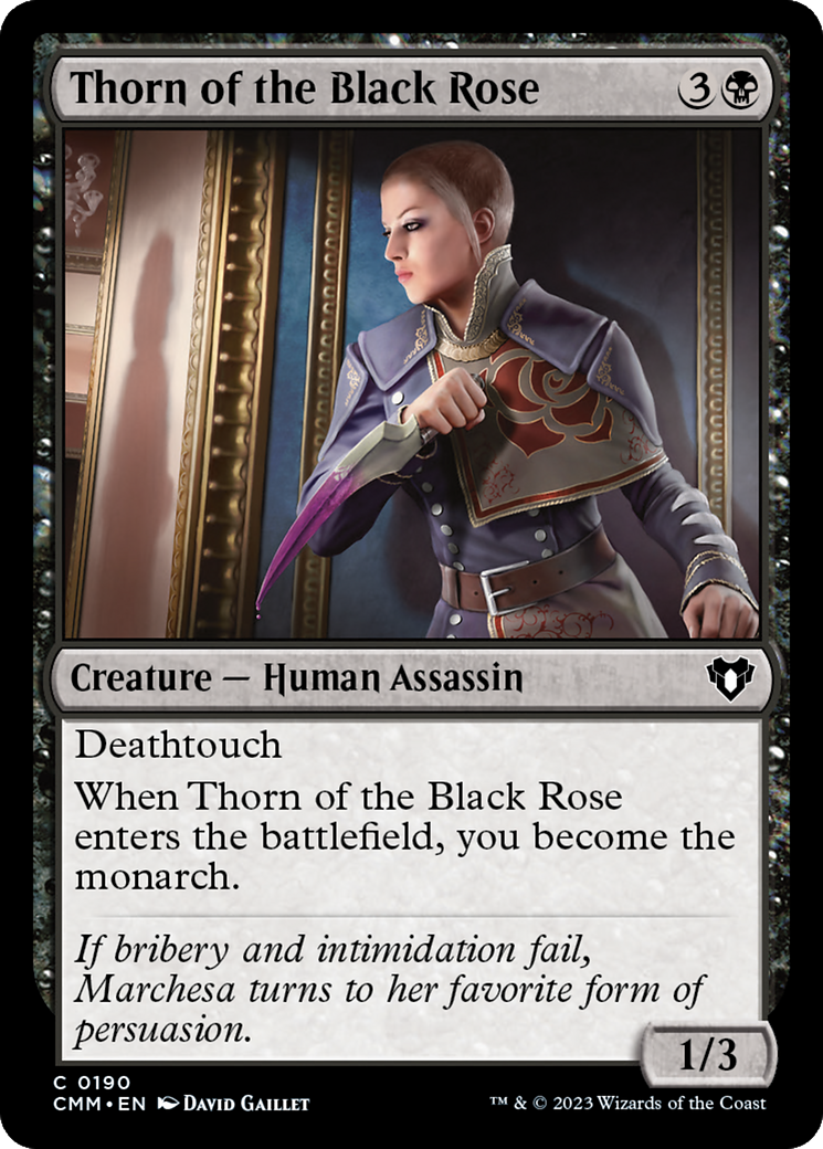 Thorn of the Black Rose [Commander Masters] | Exor Games Summserside