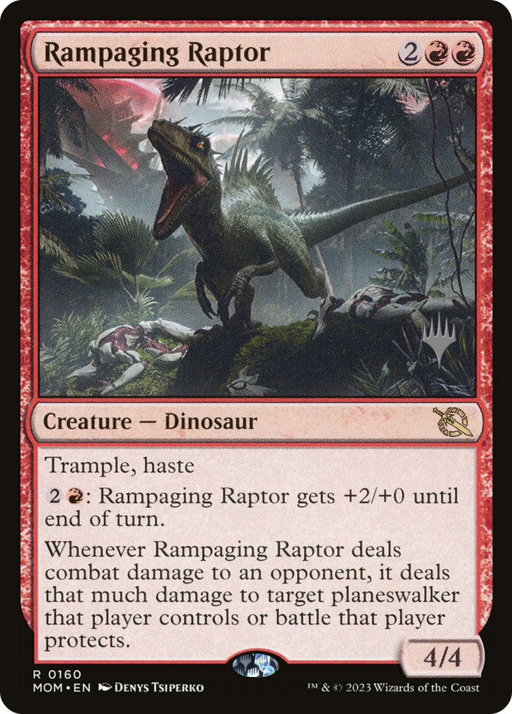 Rampaging Raptor (Promo Pack) [March of the Machine Promos] | Exor Games Summserside