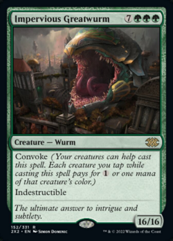 Impervious Greatwurm [Double Masters 2022] | Exor Games Summserside